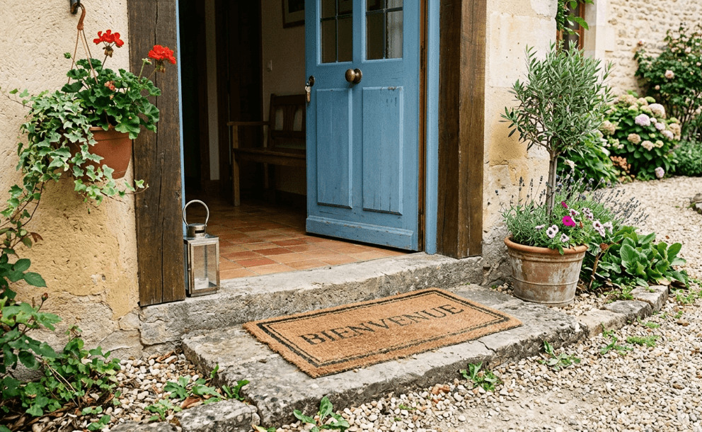 Livraison au domicile, dépôt après le seuil de porte